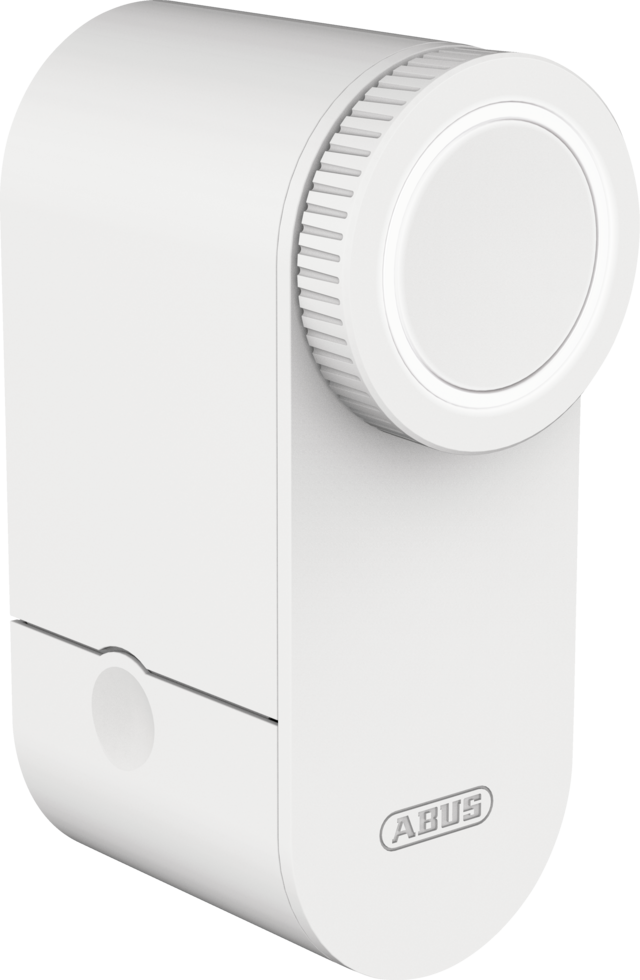 ABUS Extra door lock 7025 with double-sided cylinder, white, 53273